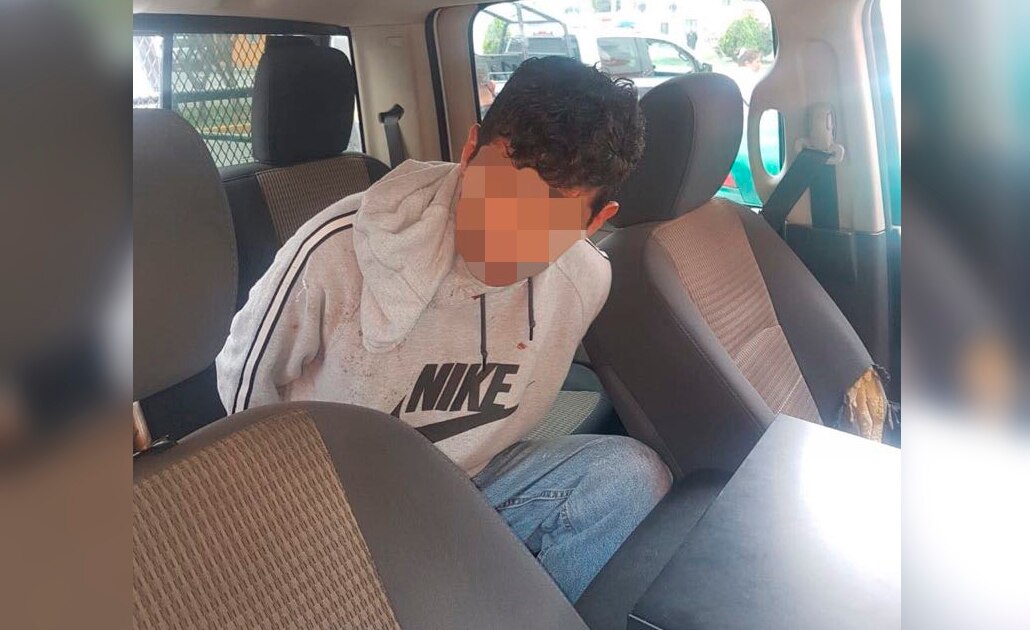 Detienen a sujeto por robo a farmacia en avenida Salk