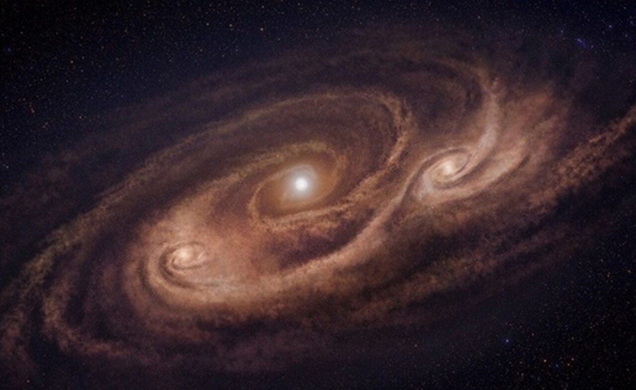 Hallan los restos de un extinto sistema planetario orbitando a su estrella