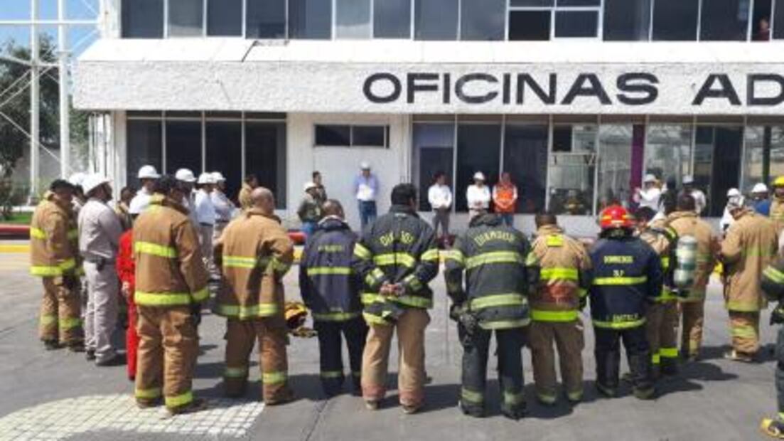 Ayuntamiento de SLP participó en simulacro de incendio en PEMEX
