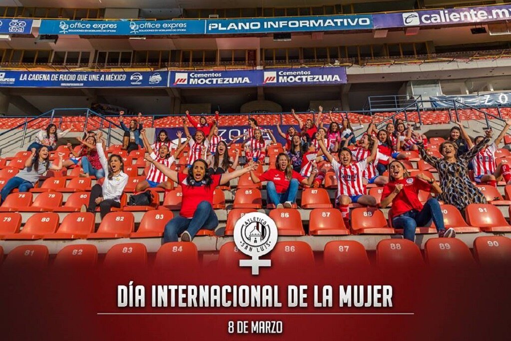 Atlético de San Luis conmemora Día Internacional de la Mujer