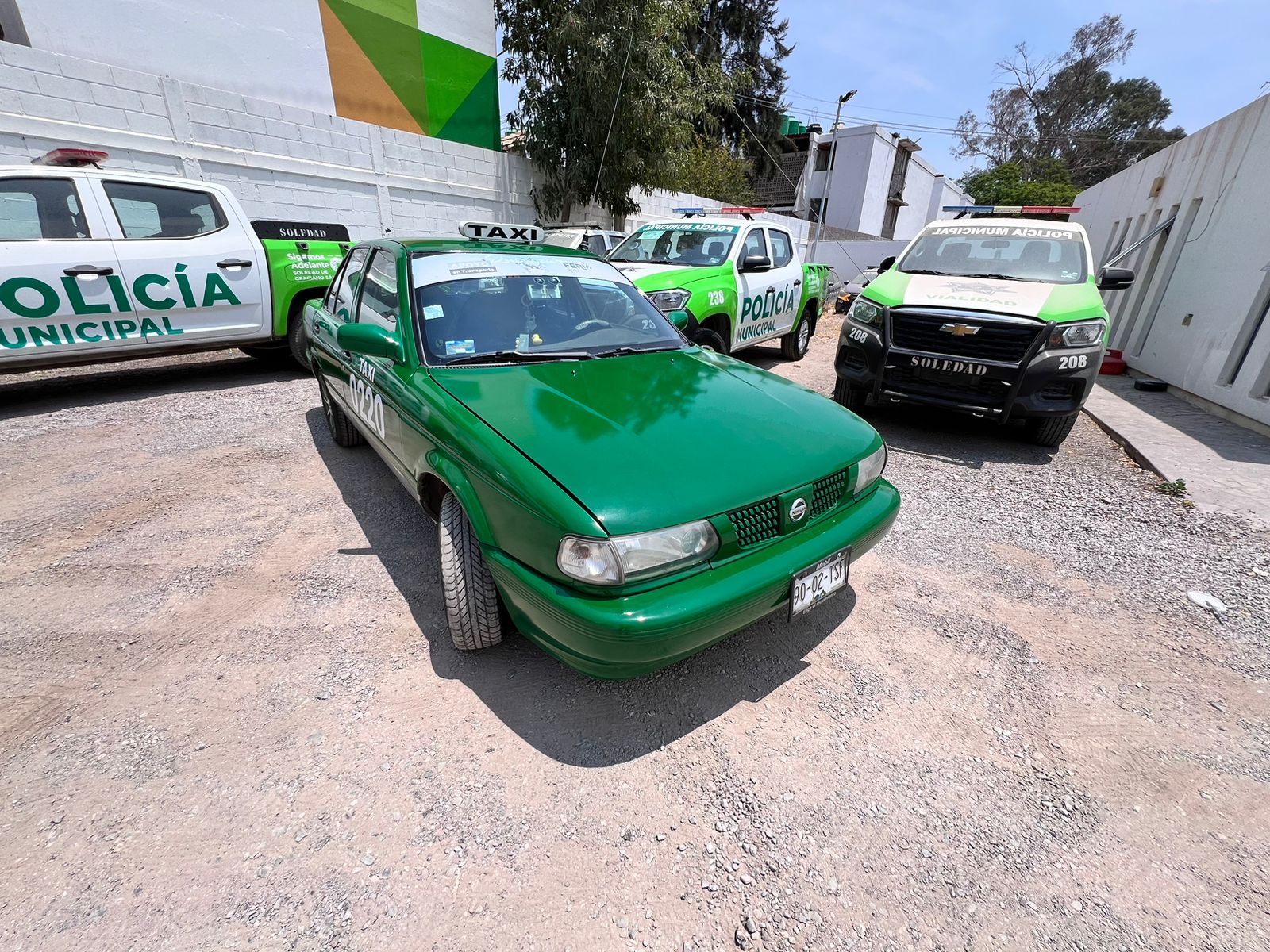 Bloqueo de taxistas en Soledad