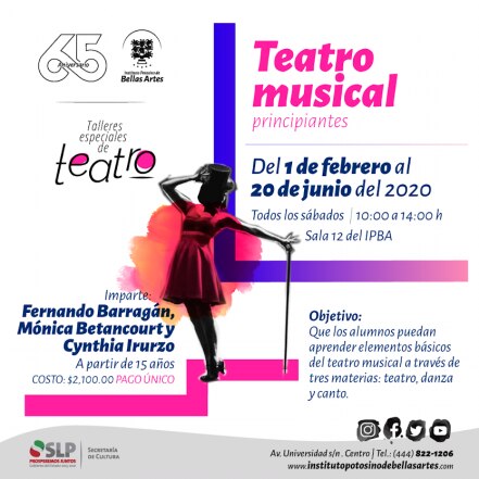 IPBA impartirá taller de teatro musical