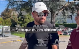 ¡Huye de la prensa! Amílcar Olán es localizado en Suiza y le arrebata el celular a reportero de Azteca Noticias