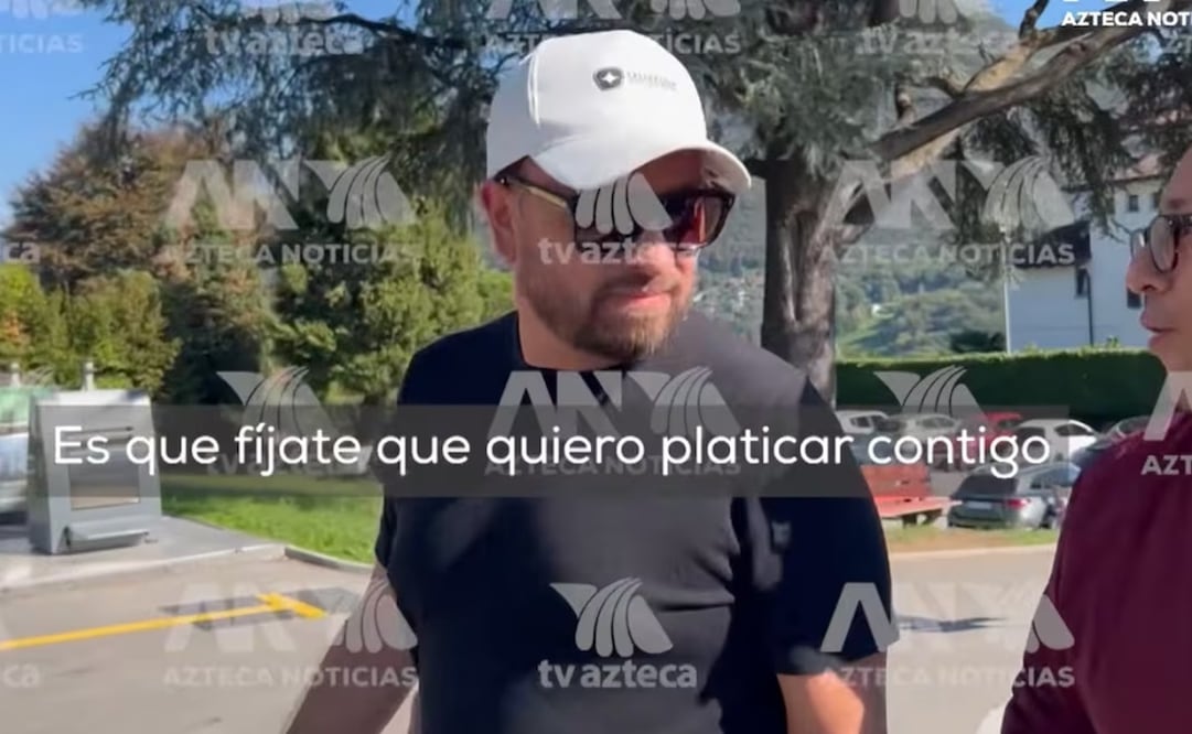 Amílcar Olán en Suiza. Foto: captura de pantalla del video de Azteca Noticias