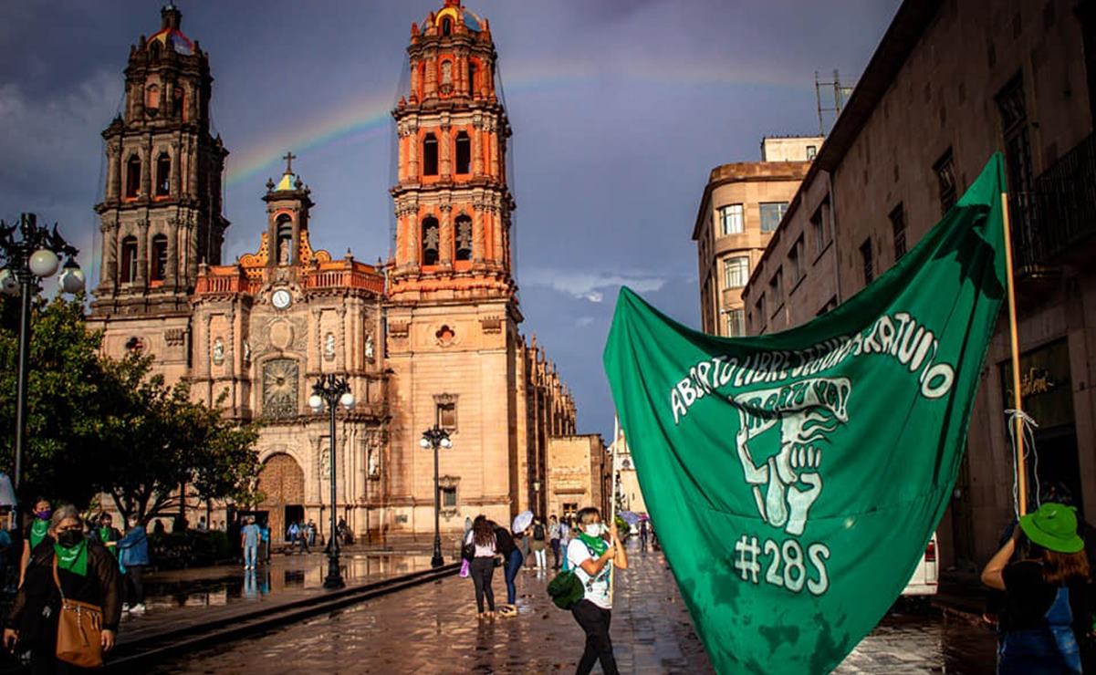 Invita Marea Verde en SLP a conmemorar Día de Acción Global por acceso al aborto legal. Foto: Marea Verde SLP