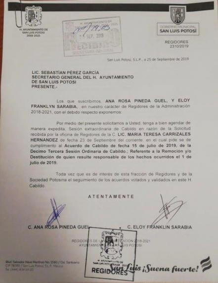 Formalizan petición para destitución de responsables en caso Teresa Carrizales