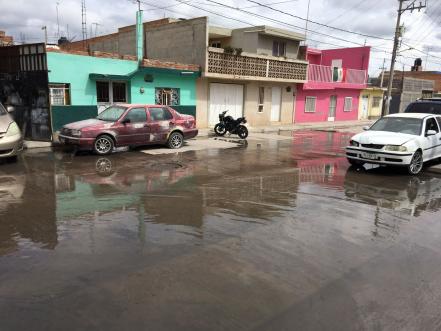 Denuncian fuga de aguas negras en colonia de Soledad; "es un foco de infección", aseguran