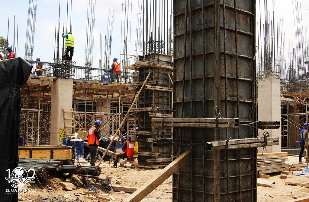 Avance en construcción de Hospital Central al 6%