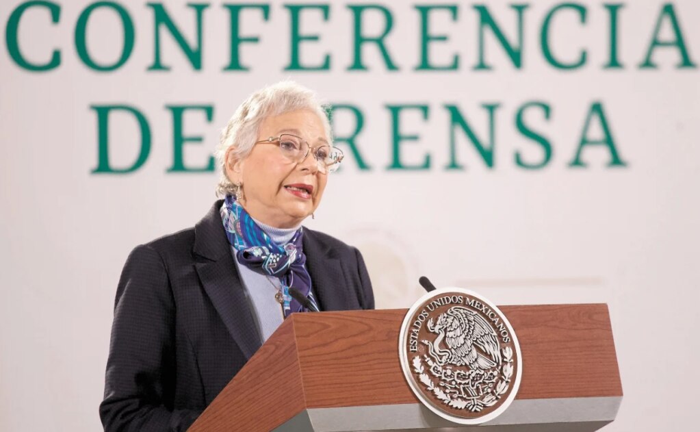 La secretaria Olga Sánchez Cordero dijo que ya se ha dialogado con la Conago sobre la segunda dosis. Foto: GERMÁN ESPINOSA. EL UNIVERSAL