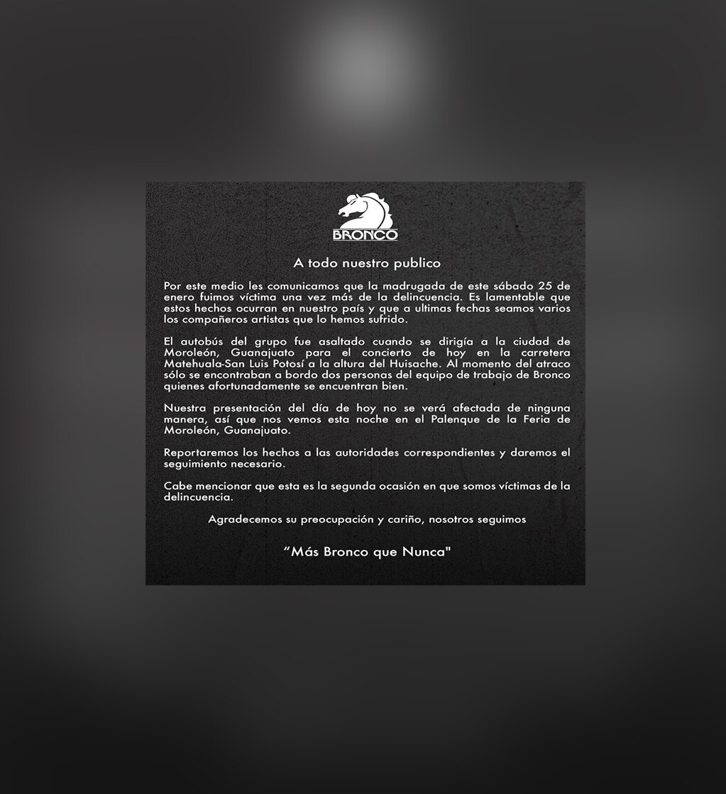 Asaltan autobús de Bronco en el Huizache 