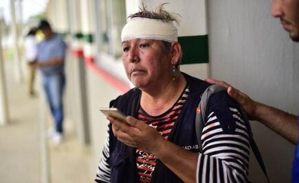 Caos y violencia en cruce de migrantes a México: reportera de EL UNIVERSAL y dos policías, heridos