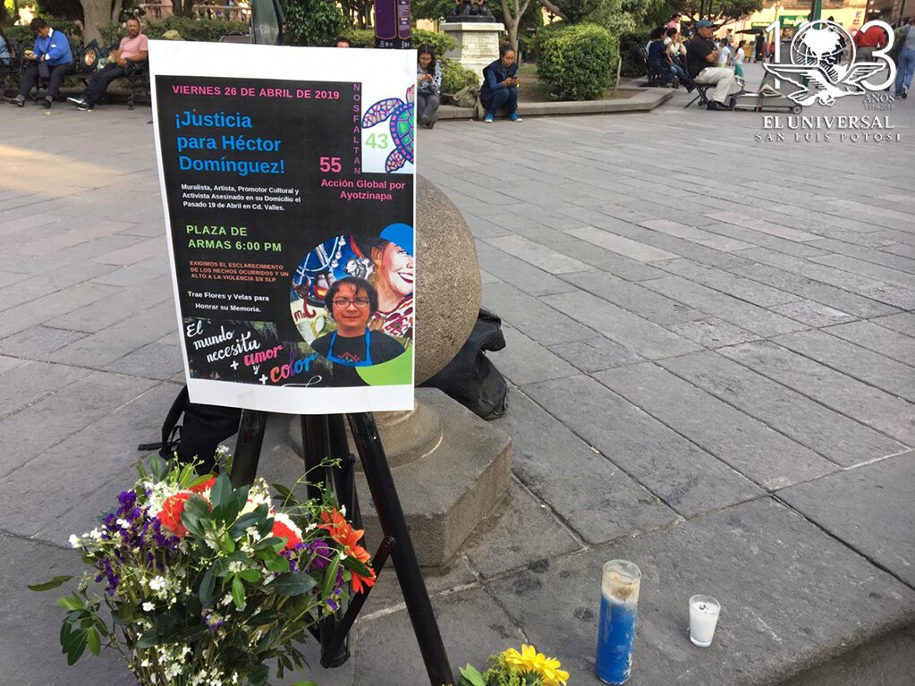 Exigen justicia por muralista asesinado en San Luis Potosí 