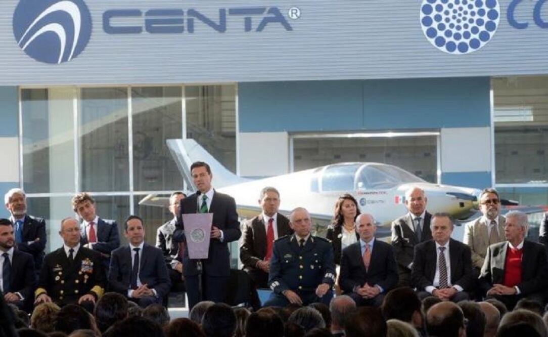 Enrique Peña Nieto durante la inauguración del Edificio del Centro Nacional de Tecnologías Aeronáuticas. Foto: Presidencia