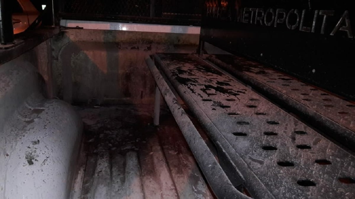 Lanzan bomba molotov a patrulla