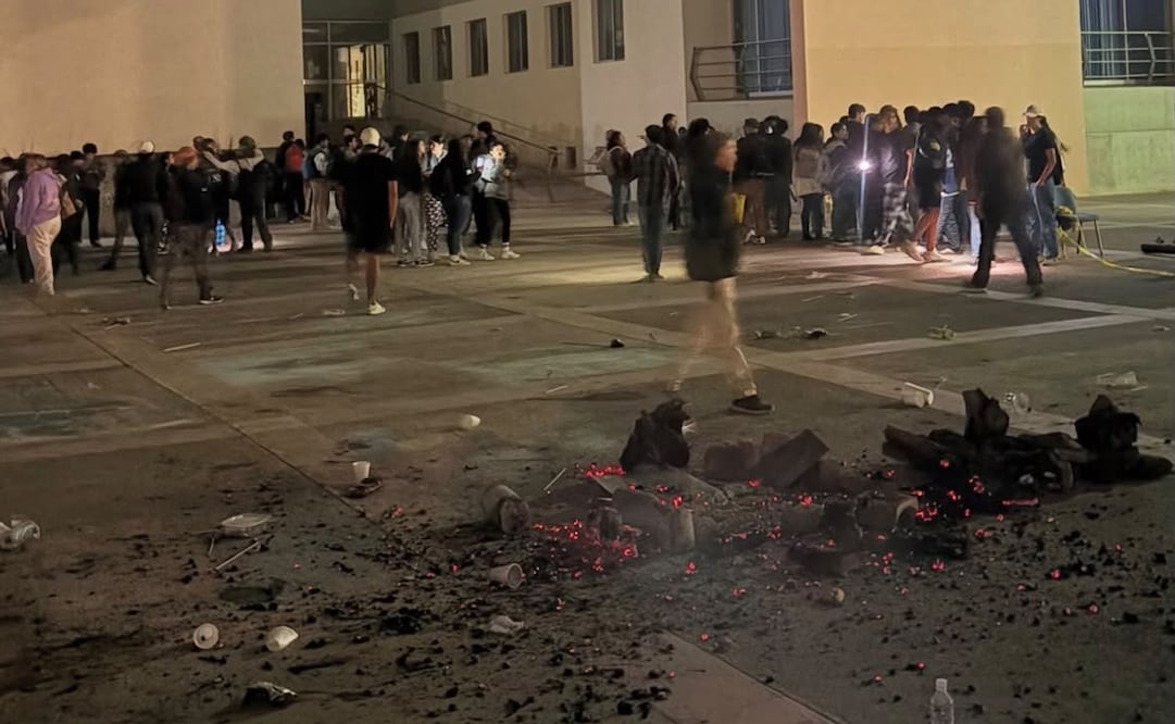 Explosión en la UASLP. Foto: Redes sociales