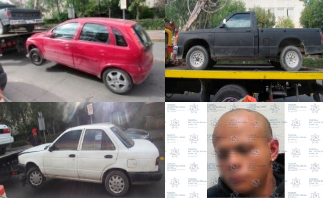 Recuperan cuatro vehículos con reporte de robo