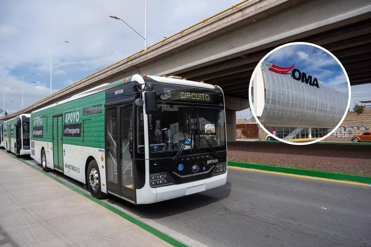 Nueva ruta de MetroRed llegará al Aeropuerto Internacional de SLP; este será el recorrido. Foto: Especial