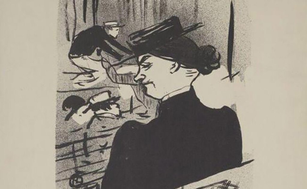 Reproducción de "Une Spectatrice", de Henri de Toulouse-Lautrec. Esta imagen pertenece al llamado tesoro de Múnich, encontrado en la casa de Cornelius Gurlitt a finales de 2012. Foto: EFE/Oficina del Fiscal de Augsburgo, archivo