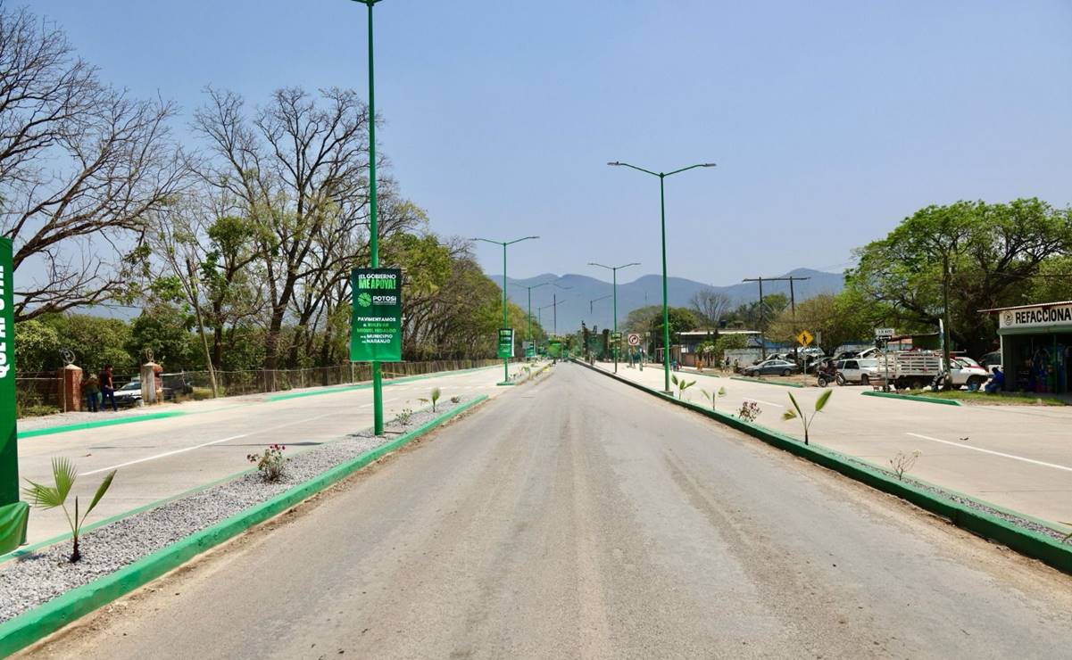 Reconecta Gallardo a la Huasteca con la entrega de dos obras de infraestructura vial y el inicio de una más en El Naranjo