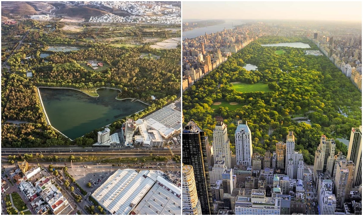 Parque Tangamanga de SLP vs Central Park en NY: ¿Cuál es más grande y bonito?