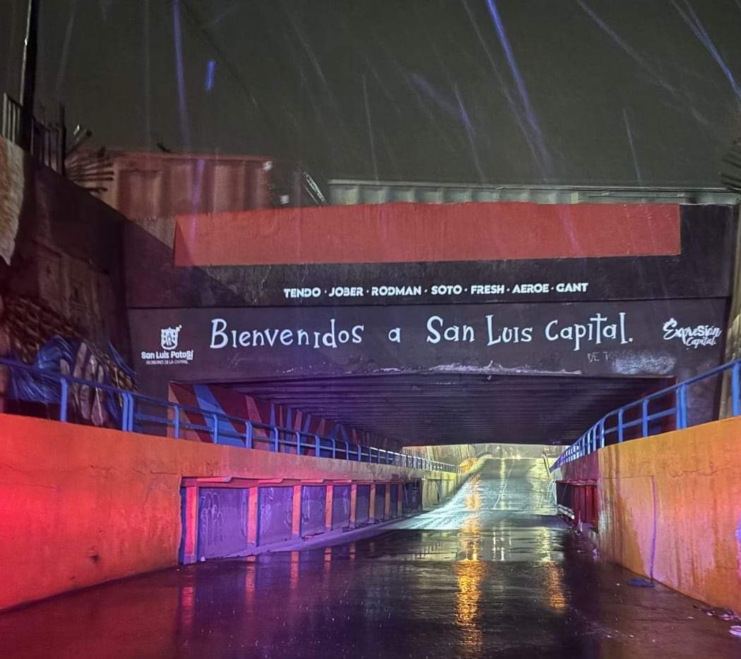 Algunos puentes de SLP registraron encharcamientos