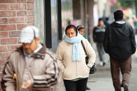 Llega primera tormenta invernal a SLP; alertan por temperaturas de 3 grados