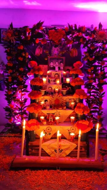 Ofrenda en el Xantolo. Foto: Maestro Huerta