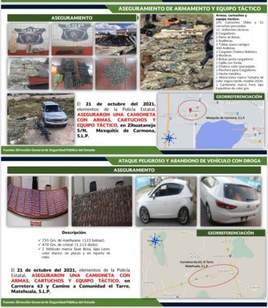 En 100 días han desarticulado bandas criminales y detenido a más de mil en SLP