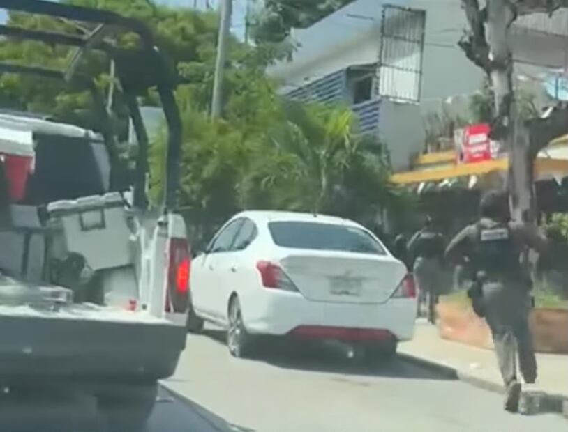Operativo de seguridad en Ciudad Valles, SLP. Foto: redes sociales.