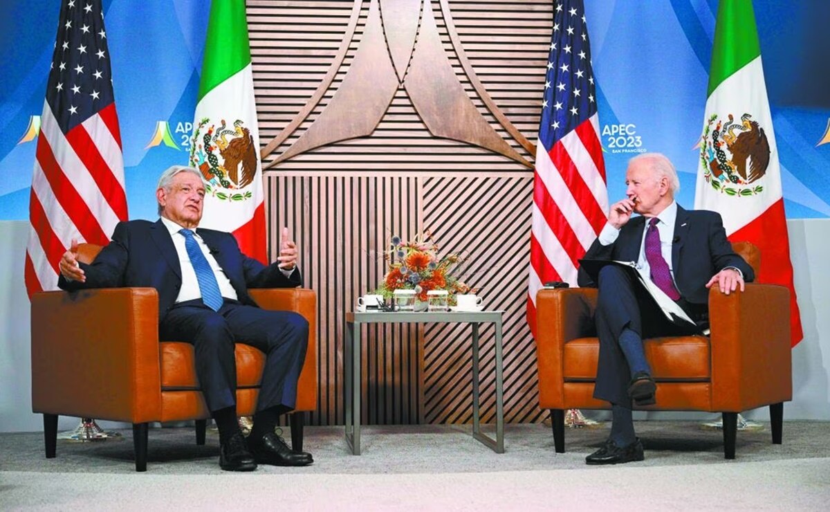 AMLO y Biden en la Cumbre APEC 2023. Foto: AFP