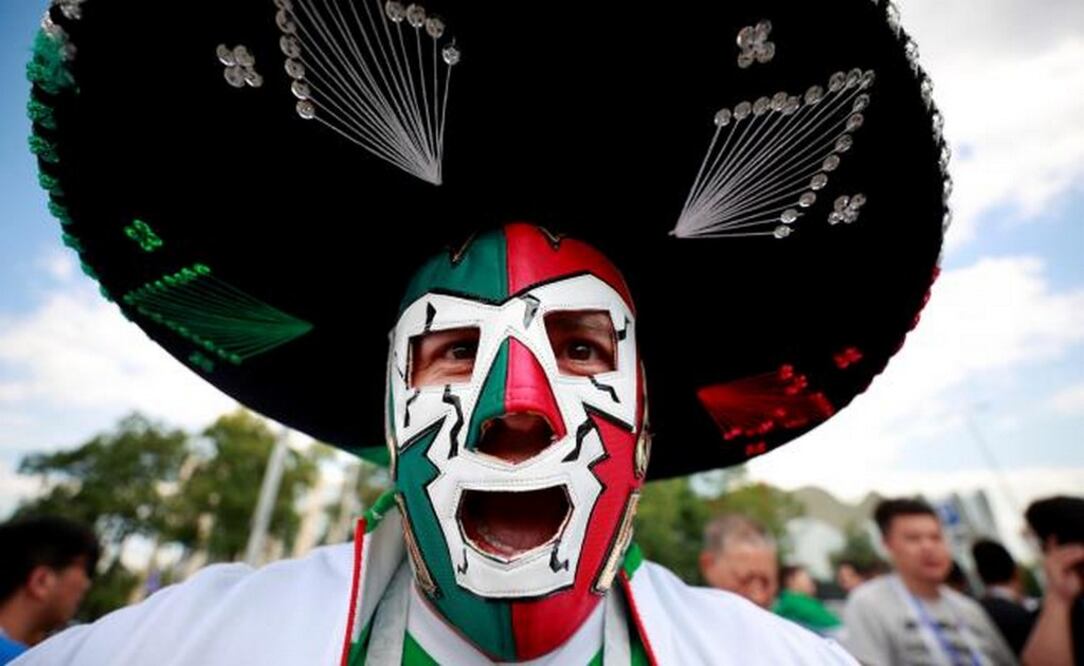 Mexicanos en Rusia. Foto: EFE