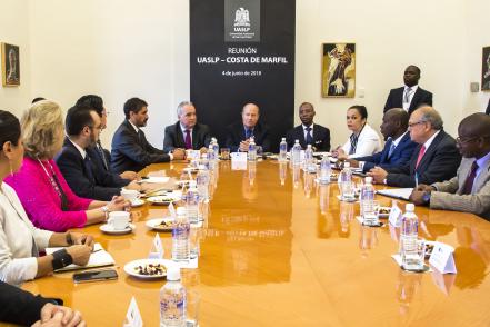 Embajador de Costa de Marfil visitó la UASLP