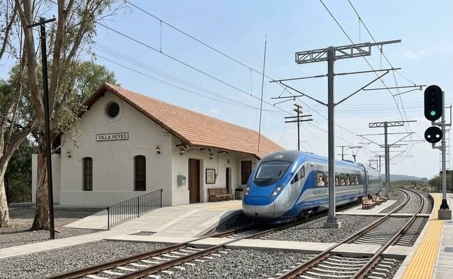 Alistan estación del tren de pasajeros en Villa de Reyes; conectará con la capital