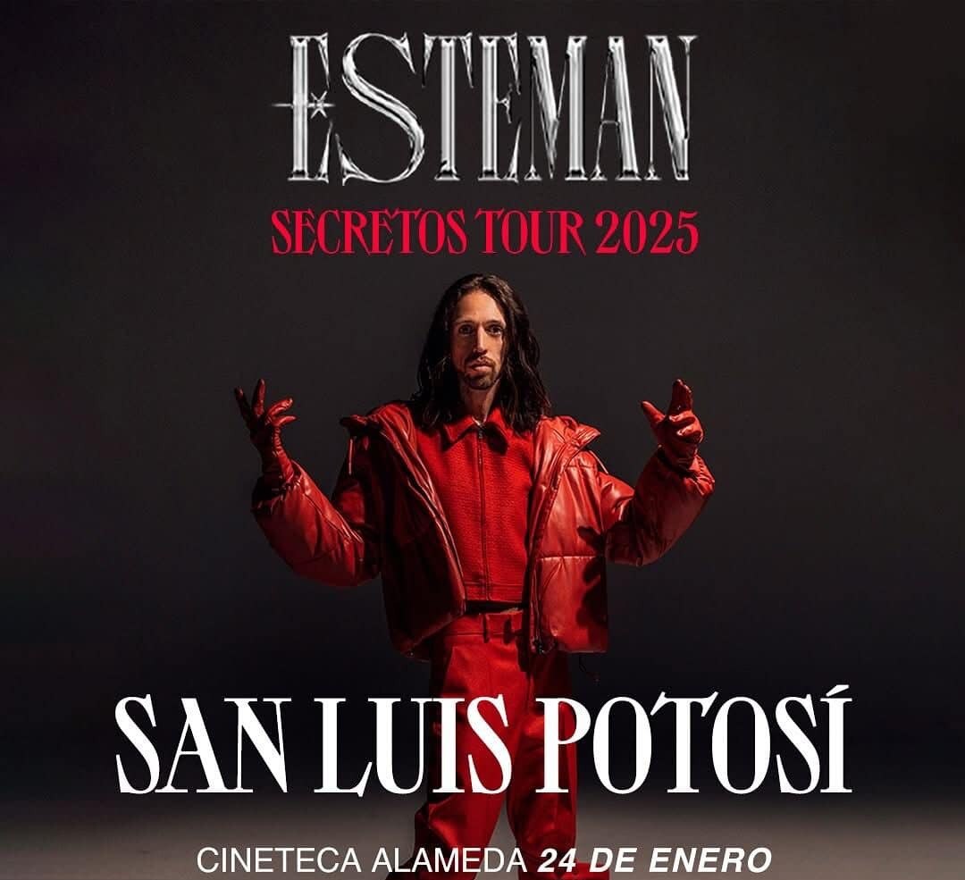 Esteman se presentará en SLP como parte de su gira Secretos Tour. Foto: Especial.