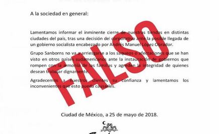 Falso, que cerraremos tiendas: Sanborns