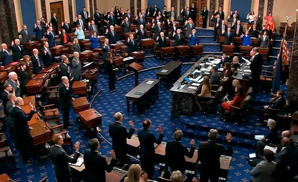 No hablar ni salir: las reglas para el juicio político a Trump en el Senado