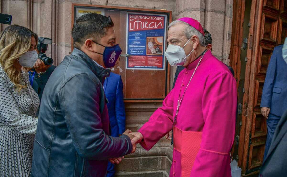 Iglesia católica y Gobierno de SLP se comprometen a trabajar por la paz en el estado