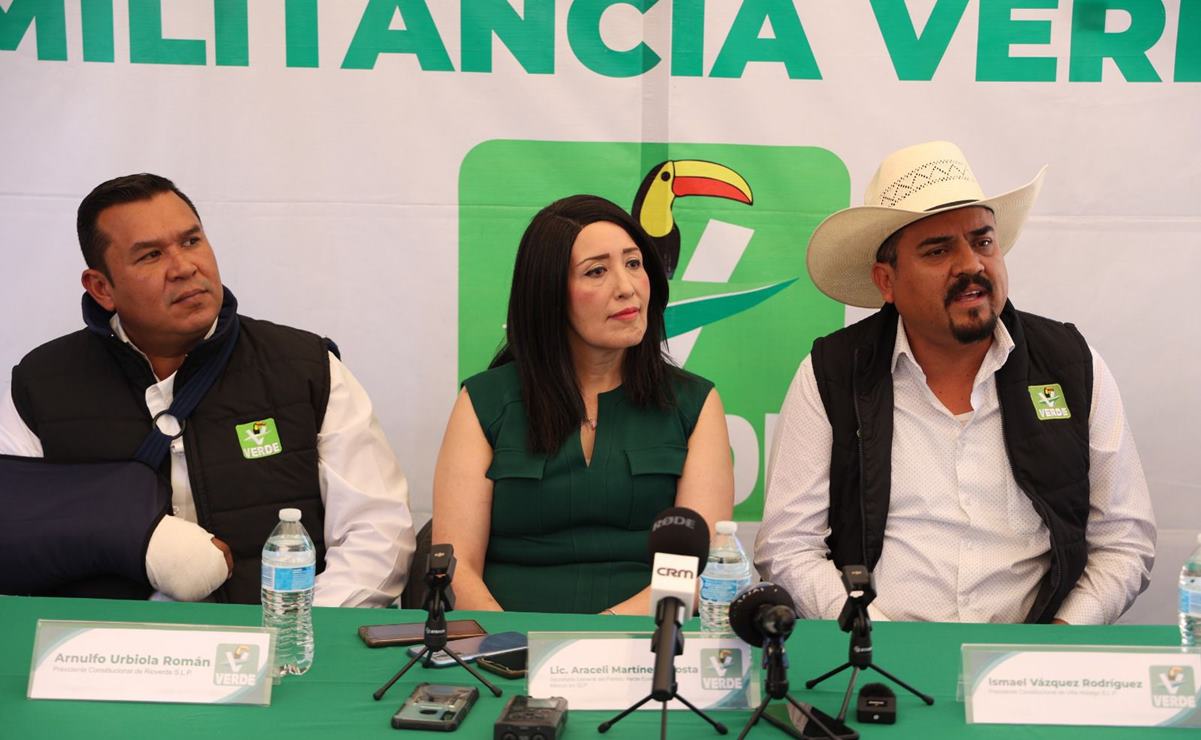 Alcaldes de Rioverde y Villa Hidalgo se suman oficialmente al Partido Verde en SLP