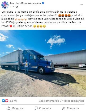 “Ya no dejen que se las put**n”, dice “El Tecmol” a las mujeres en el marco del 25N