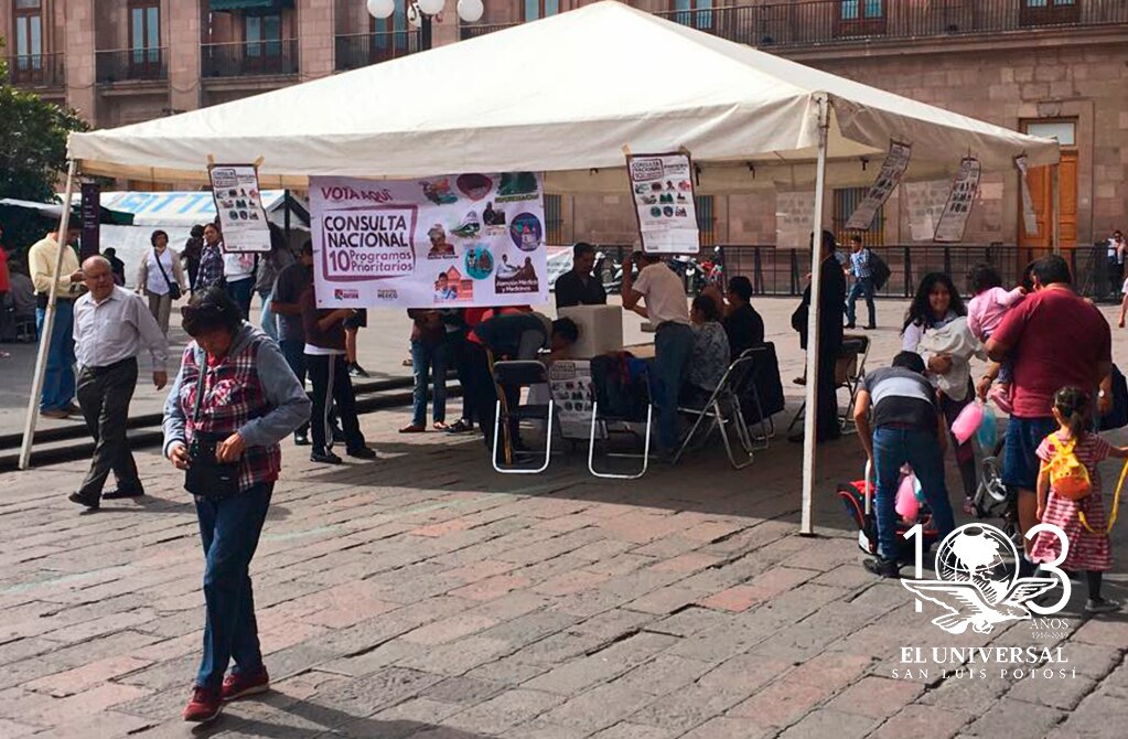 Más de 10 mil votaron en la segunda consulta de AMLO en SLP