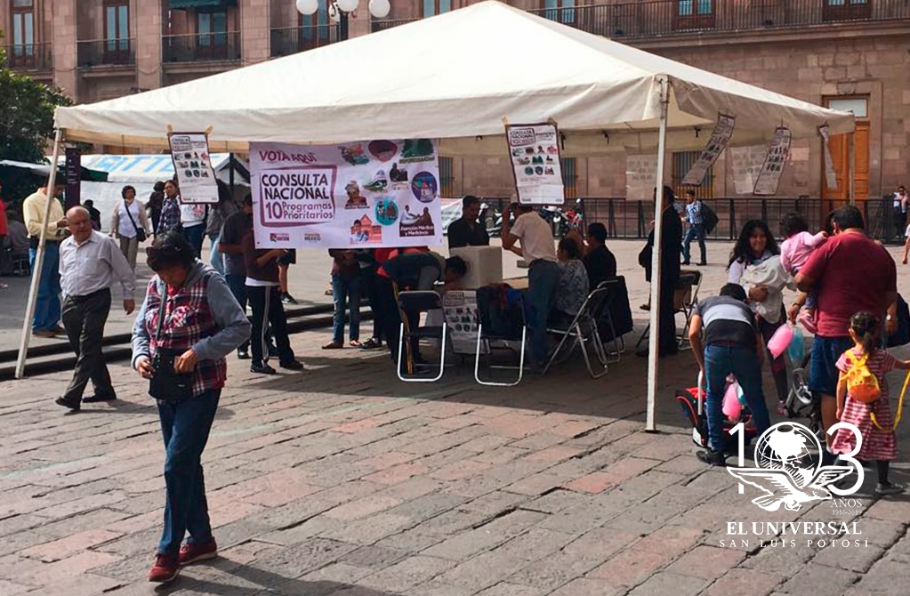 Más de 10 mil votaron en la segunda consulta de AMLO en SLP