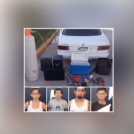 Detienen a presunta banda dedicada al robo domiciliario 
