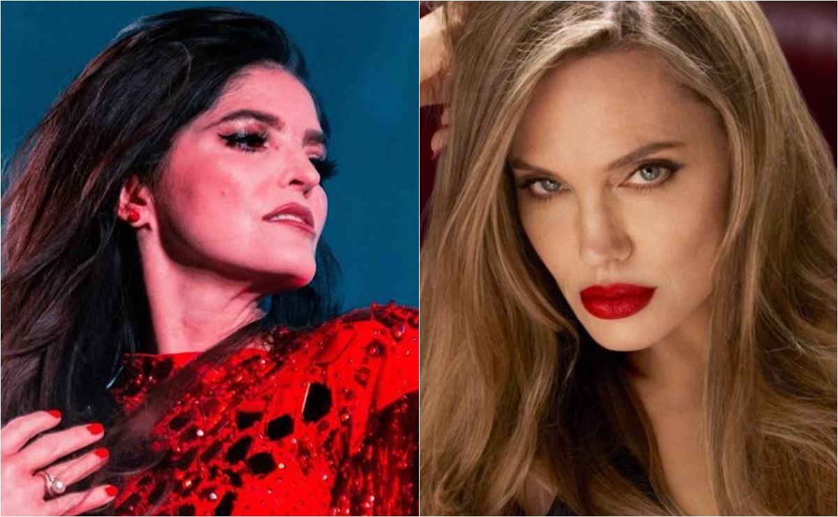 ¡Duelo de cinturitas! Ana Bárbara presume FOTO junto a Angelina Jolie