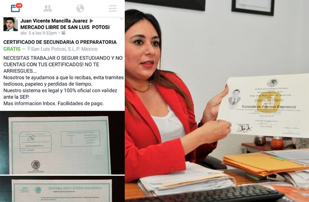 Aumentan casos en SLP sobre emisión de certificados escolares apócrifos