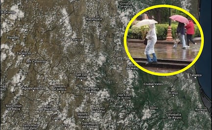 ¡Saque el paraguas! Prevén tormentas fuertes durante la noche en varias regiones de San Luis Potosí