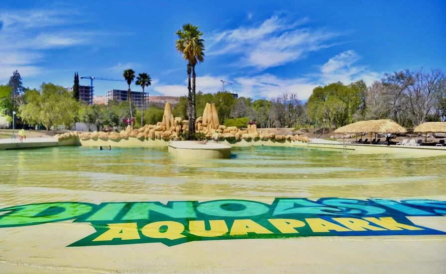 Pese a las altas temperaturas, "Dinoasis" registra baja afluencia