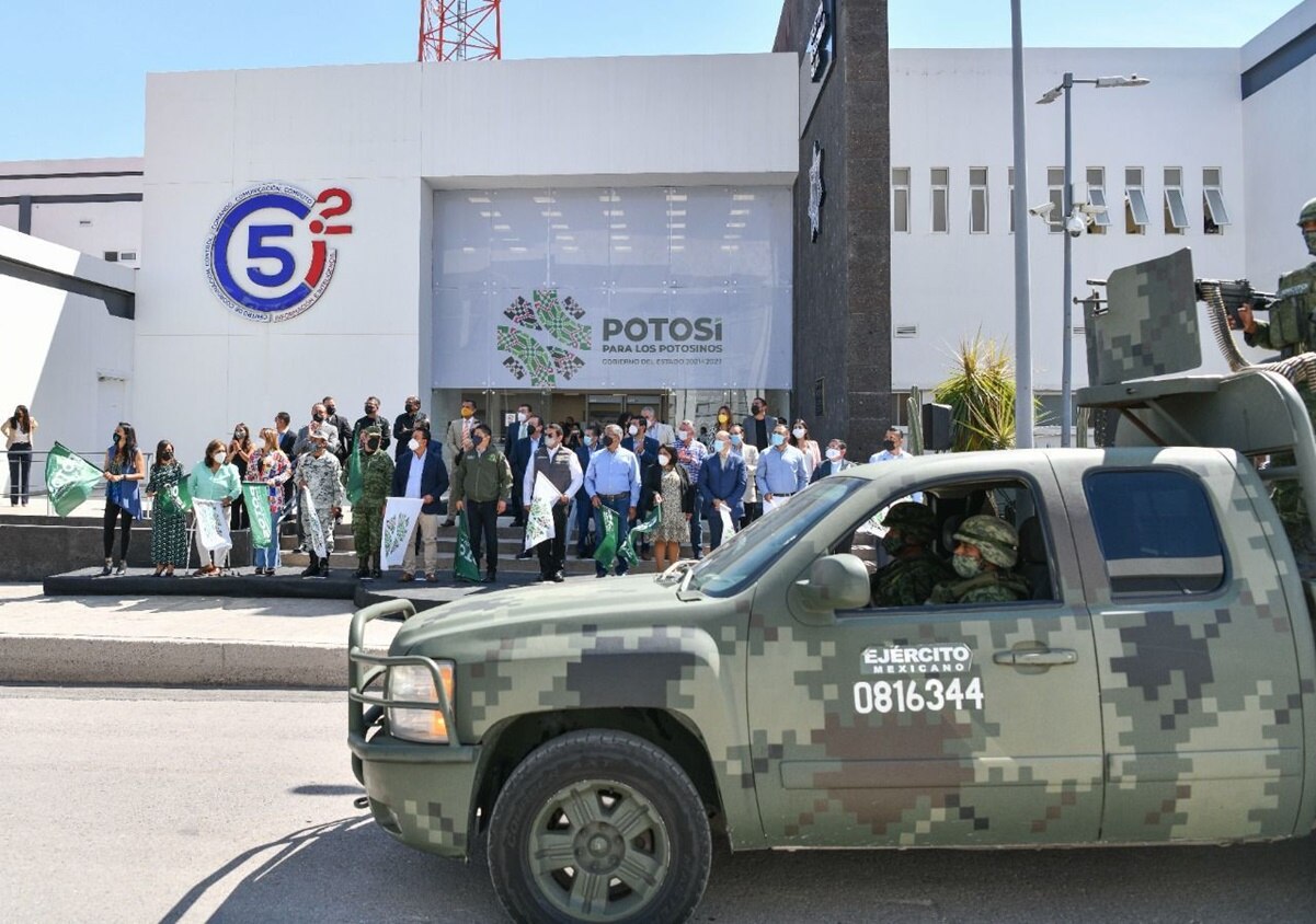 El gobernador Ricardo Gallardo dio a conocer que se pondrá a disposición personal de seguridad de los tres órdenes de gobierno. Foto: Especial