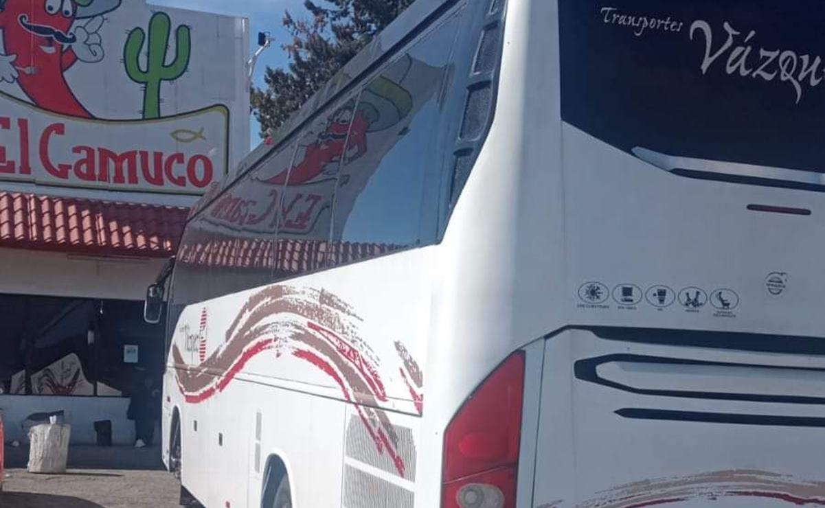 Localizan autobús de pasajeros en SLP; había sido reportado como desaparecido en Matehuala. Foto: Especial