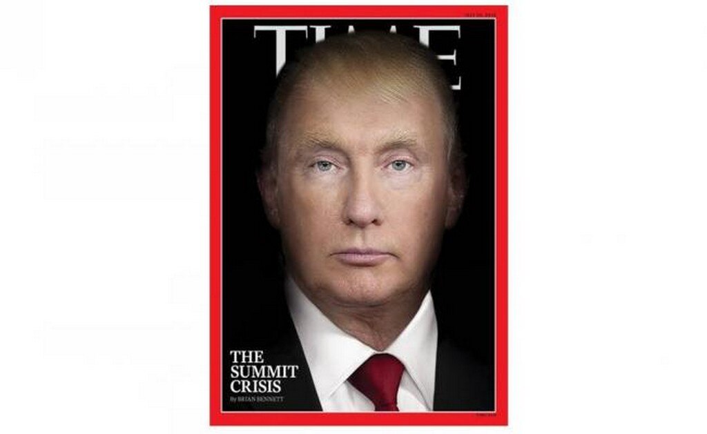 Donald Trump y Vladimir Putin son uno mismo. Foto: Time