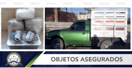 Aseguran a sujeto con marihuana, dijo pertenecer a una banda criminal